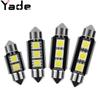 Luz de teto LED para carro Yade decodificação stepless canbus ponta dupla 5050 3smd luz de leitura luz de placa de licença
