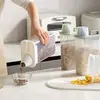 Frasco Sellado Caja de Almacenamiento para Granos Frutos Secos Frijoles Harina Cubo de Mijo de Plástico Transparente para Almacenamiento en la Cocina del Hogar