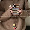 Adequado para Capa de Celular Huawei Pura80, Estilo Outono e Inverno, Listras Coloridas e Estrelas para Huawei Pura70Pro