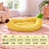 Cama para Perro Plátano de Mascota Calidez Otoño e Invierno Lavable Cama para Gato Bichón Corgi Perros Pequeños y Medianos Colchoneta para Dormir Venta al por Mayor