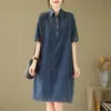 Vestido de Mezclilla Estilo Nuevo Toma Real para Mujer