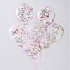 Balões de Látex Transparentes de 12 polegadas com Confetes de Papel e Lantejoulas Decoração de Atmosfera para Festa, Casamento, Festival, Cerimônia