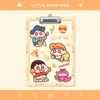 Portapapeles A4 para Estudiantes Bloc de Notas Multifuncional Animación de Dibujos Animados Papelería Splint Xiaoxin Carpeta Transparente