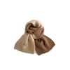 Bufanda Infantil Qiunan Otoño e Invierno Estilo Coreano Moda Bufanda de Punto de Color Contrastante Cortavientos y Cálida Bufanda para Cuello de Bebé