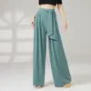 Pantalones de Danza Moderna Ropa de Baile Danza China Verano Pantalones de Pierna Ancha Estilo Nuevo Elegante Ropa Básica de Entrenamiento Ropa de Práctica de Danza Clásica