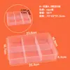 Caja de Plástico Transparente Caja de Almacenamiento sin Tapa Caja Organizadora para Clasificar Piezas de Joyería Caja Compartimentada de Almacenamiento de Escritorio para Componentes Electrónicos