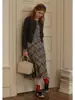 Rina Bery Colorido Perezoso Combinación Falsa de Dos Piezas Básico Casual Versátil Ropa de Trabajo 2025 Nuevo Top Tejido