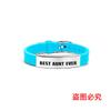 Pulsera de Silicona Europea y Americana Transfronteriza Correa de Silicona Tía Familia Regalo de Vacaciones Letras de Acero Inoxidable Joyería de Mano Popular