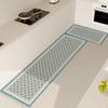 Tapete de Piso de Cozinha Apagável e Sem Limpeza Resistente à Sujeira Tapete para Pés Absorvente de Óleo Absorvente Simples Doméstico Longo Antiderrapante Carpet Espessado