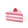 Caixa de Embalagem Personalizada Triangular Colorida de Cartão Branco Caixa de Presente para Doces de Natal com Estampagem Dourada Desenho Animado