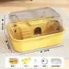 Gaiola de hamster de luxo extra grande com paisagismo, conjunto completo para hamsters dourados, gaiola de hamster espaçosa, suprimentos para animais de estimação