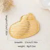 Broche Abstrato de Alto Padrão Exagerado e Único com Textura de Casca de Metal, Acessório de Blazer Feminino com Senso de Elegância, Best-Seller Transfronteiriço