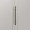 Manijas de Placa de Aluminio para Hotel, Manijas de Puerta para Salón de Banquetes de Club, Puertas de Cristal sin Marco de Doble Apertura, Acero Inoxidable