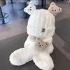 Gorro Infantil para Otoño e Invierno, Lindo y Adorable Gorro de Lana Tejida para Niños, Grueso y Cálido con Protección para los Oídos a Prueba de Viento para Niñas