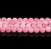 Jingde Joyería Cristales Rosados Naturales Cuentas Sueltas Cuentas Ensartadas Cuentas de Cristal Cuentas Redondas Accesorios para Pulseras Productos Semi-Terminados Venta al por Mayor
