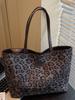 2025 Nuevo Otoño Gran Capacidad Perezoso Estampado de Leopardo Bolso de Hombro Grande Estilo Ins Relajado Casual Bolso de Moda para Mujeres