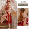 Sexo Underwear Pure Desire Estilo Retrô Hanfu Dunhuang Feitian Phoenix Bordado Pescoço Suspenso Bellyband Luo Yarn Dress Set 1879