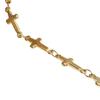 Chapado en Cobre Hojas de Oro Real Cruz Cadena de Perlas Simple DIY Joyería Hecha a Mano Pulsera de Borlas Accesorios para Collares