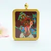 Pingente Thangka de Argila Roxa Alto Teor Guan Yu Pingente dos Oito Deuses Guardiões de Cinábrio Venda Atacado Ao Vivo S5092506