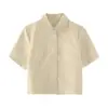 Uniforme Escolar JK para Mujer Traje de Estudiante Camisa de Manga Corta con Cuello de Muñeca Estilo Universitario Departamento Salado Falda Plisada Conjunto de Dos Piezas