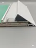 Delgado como el Ala de una Cigarra, Canaleta para Luminaria de Techo Suspendido con Perfil de Borde Biselado, Iluminación de Pared Lineal con Arco de Luz para Sala de Estar
