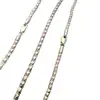 Colar Corrente Veneziana Especial Clavícula Prata de Lei S925 Feminino Simples Material Pérola Joia Prata Quebrada