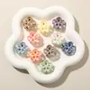 Pinza Pequeña para el Cabello con Flor Brillante de 2.5 cm Transfronteriza en Colores Morandi, Accesorio para el Lado del Cabello, Pasador, Pinza para el Cabello, Adorno para el Cabello