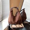 Bolso de Viajero de Gran Capacidad para Mujer 2025 Nuevo Color Sólido Moda Retro Bolso de Hombro Estilo Coreano Nicho Versátil Bolso Tote