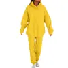 Traje Sudadera con Capucha de Color Puro para Hombre Primavera y Otoño 2023 Traje de Dos Piezas Deportivo Casual de Moda