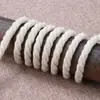 Cuerda Decorativa Gruesa de Cáñamo, Cuerda de Atar de Hilo de Algodón Colorido Envuelto en el Núcleo Hecho a Mano para Bricolaje, Cuerda Trenzada de Algodón, Cuerda Blanca Absorbente