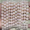 6mm 8mm Pedra Natural Cristal Ágata Canto Chanfrado Quadrado DIY Pulseira Colar Acessórios de Joias Produtos Semi-Acabados Atacado