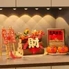 Sala de estar de Año Nuevo caqui caqui Ruyi adornos de caqui regalo de ceremonia de inauguración de casa nueva mudanza inauguración de casa decoraciones felices
