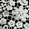 Flor de collar de encaje soluble en agua Corsage hueco tridimensional Bordado de seda de poliéster Cuello falso Accesorios de encaje para DIY