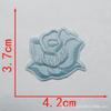 Adesivo de Aplique Flor Rosa de Tamanho Grande, Médio e Pequeno para Toalha de Mesa de Hotel e Lençol de Cama Reparo de Manchas Decalque para Passar a Ferro Adesivo para Tecido com Furo de Cigarro