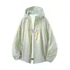 Ropa Ligera para Exteriores Estilo Montaña con Protección Solar para Hombres y Mujeres, Ropa de Protección Solar de Seda de Hielo, Chaqueta Ligera Transpirable Anti-UV, Cortavientos para la Piel