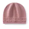Gorro holgado de cachemir con borde enrollado, nuevo estilo para mujer, adelgazante, para el frío, cálido, para el posparto, turbante versátil, gorro de punto