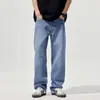 Ropa popular para hombre/pantalones de pierna ancha rectos holgados de moda para primavera, jeans versátiles casuales, estilo recto holgado para hombre