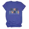 Camiseta básica de manga corta con cuello redondo, moda casual para mujer, enfermera NICU, donde Amazon eBay estación independiente