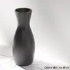 Vaso Minimalista Nórdico Criativo de Cerâmica Preta para Flores Secas Decoração de Arranjo de Flores para Mesa de Casa Sala de Estar Recipiente Hidropônico para Flores