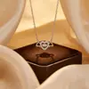 Collar de Plata de Ley S925 Corazón Palpitante de Cupido Alas de Ángel para Mujer, Cadena para Clavícula Dulce de Temperatura de Lujo Ligero de Nicho
