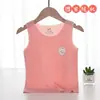 2025 Nuevo Chaleco de Seda de Hielo para Niños Top de Verano Ropa Interior Fina Camiseta sin Costuras Ligera y Transpirable