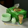 Tigela de Matcha Estilo Japonês Matcha Dinastia Sui Ferramentas para Preparar Chá Tigela de Chá de Cerâmica Xícara de Chá Agitador Pincel de Matcha Batedor de Chá Conjunto