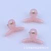 4.5CM Color Jalea Translúcido Pequeño Pinza de Tiburón Tamaño Pequeño Dulce Cruz Horquilla para Cabello Roto Accesorios para el Cabello