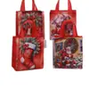 Bolsas de tela navideñas transfronterizas, bolsas de regalo, bolsas de tela temáticas de Santa Claus, bolsas de tela de Nochebuena, bolsas de tela coloridas de tela no tejida, en stock