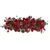 Arreglos Florales de Rosas Artificiales Transfronterizos, Arreglos Florales para Pasillo de Bodas, Flores para Decoración de Hoteles, Decoraciones de Boda, Bolas de Flores Artificiales, Arreglos Florales