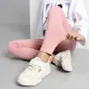 Pantalones de Verano para Niñas Estilo Coreano Nuevos Leggings para Niños Grandes Color Sólido Deportivos Pantalones Antimosquitos Pantalones para Niños para Cabello