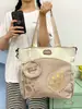 Bolso de hombro sencillo, diseño de caricatura lindo, mochila de estudiante a la moda, portátil para clases y tutorías, bolso cruzado versátil