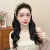 Diadema plisada de lunares con dientes, diseñada para hacer que la frente parezca más alta y el rostro más pequeño, antideslizante, diadema para peinar el cabello, retro y elegante, accesorio para el cabello versátil