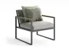 Silla de Ocio para Exteriores Silla de Mimbre Nórdica con Respaldo para Balcón Mesa y Silla Individuales para Patio Combinación Hogar al Aire Libre Real Otro