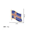 Broche de Aleación Esmaltada con Temática de Bandera Nacional, Insignia Conmemorativa de las Banderas de Estados Unidos, Canadá y Ucrania, Superventas Transfronterizo